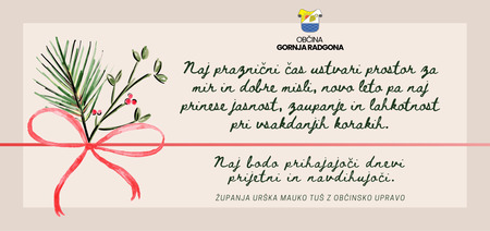 Voščilo za praznike