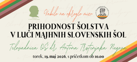 VABILO NA OKROGLO MIZO Z NASLOVOM Prihodnost šolstva v luči majhnih slovenskih šol