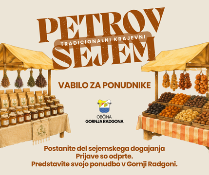 Vabilo za ponudnike - PETROV SEJEM 2026