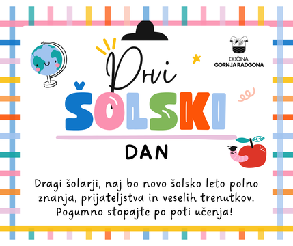 Prvi šolski dan, šolsko leto 2026/2027
