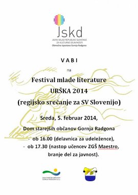 VABILO-Festival mlade literature-Urška 2014.jpg