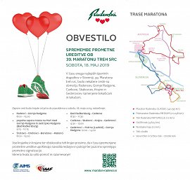 Obvestilo Maraton-Letak ZAPORA CEST 2019