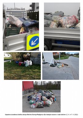 Informacija o izvedeni čistilni akciji občina Gornja Radgona 2022-slike